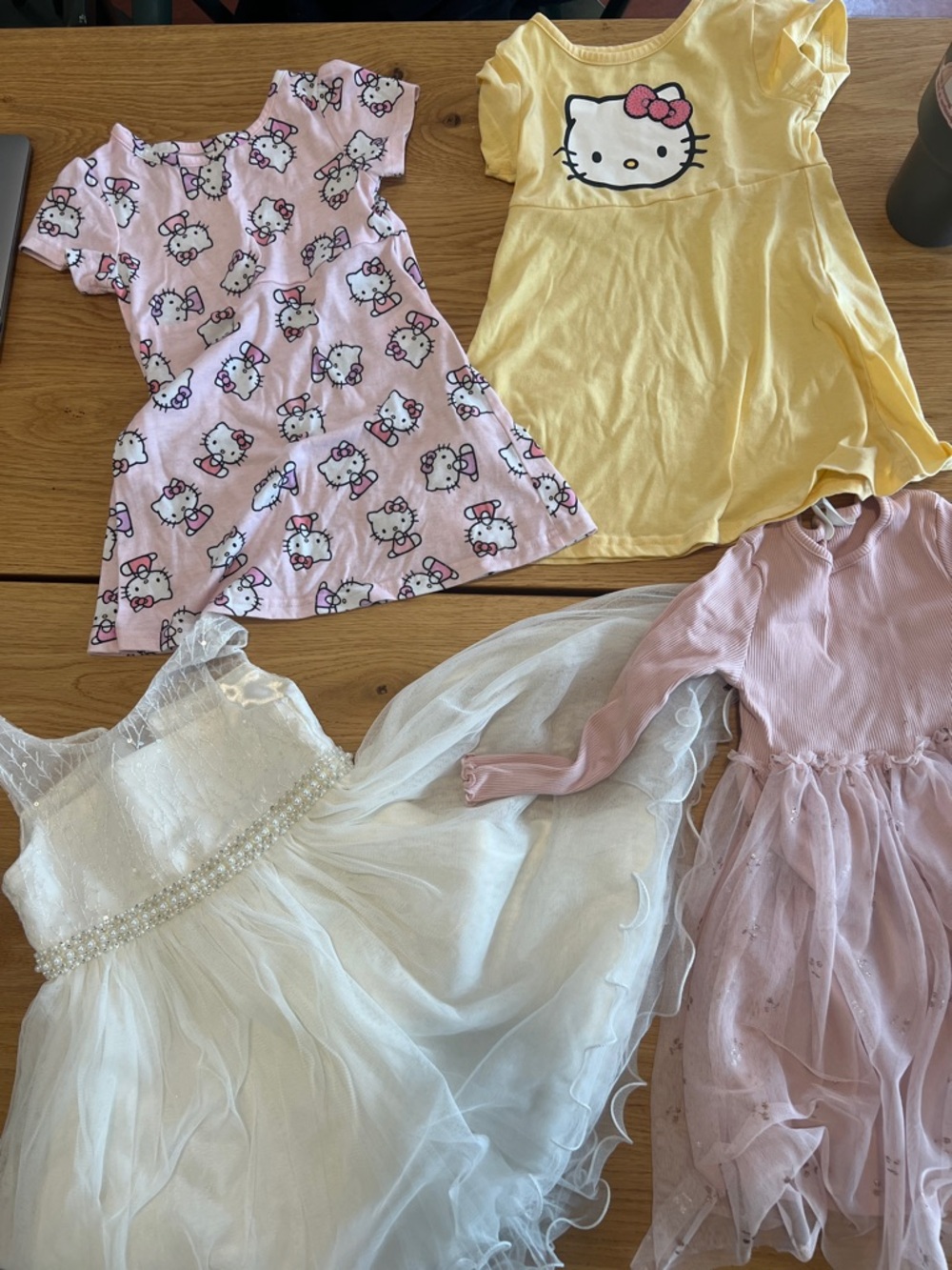3T, 4 dresses combo-American Princess,Hello Kitty Dress Set